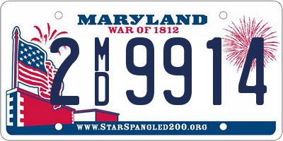 MD license plate 2MD9914