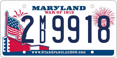 MD license plate 2MD9918