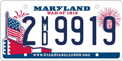 MD license plate 2MD9919