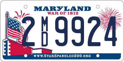 MD license plate 2MD9924