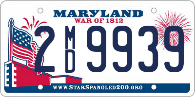 MD license plate 2MD9939