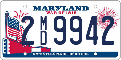 MD license plate 2MD9942