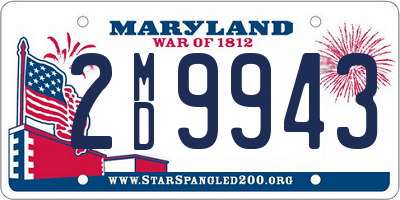 MD license plate 2MD9943