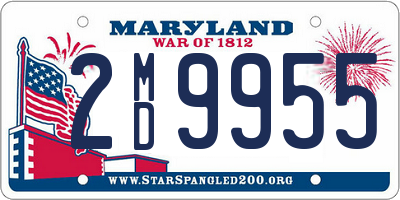 MD license plate 2MD9955