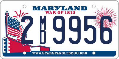 MD license plate 2MD9956