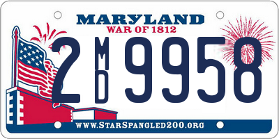 MD license plate 2MD9958