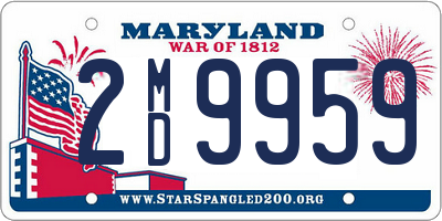 MD license plate 2MD9959