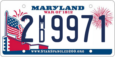 MD license plate 2MD9971