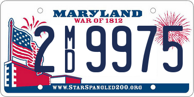 MD license plate 2MD9975