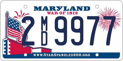 MD license plate 2MD9977