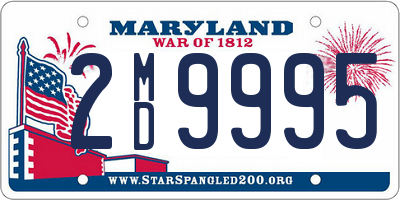 MD license plate 2MD9995