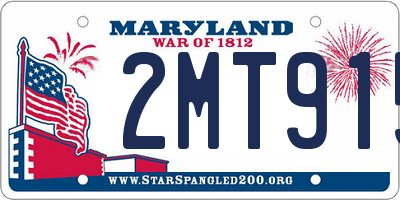 MD license plate 2MT915