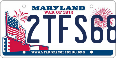 MD license plate 2TFS681