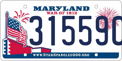 MD license plate 31559CE