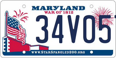 MD license plate 34V057