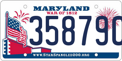 MD license plate 35879CH