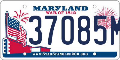 MD license plate 37085M5