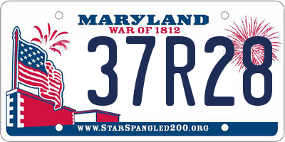 MD license plate 37R281