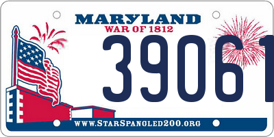 MD license plate 39061