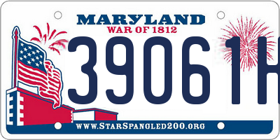 MD license plate 39061HV