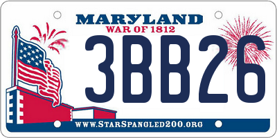 MD license plate 3BB261