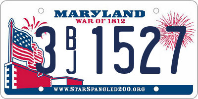 MD license plate 3BJ1527