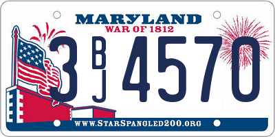 MD license plate 3BJ4570