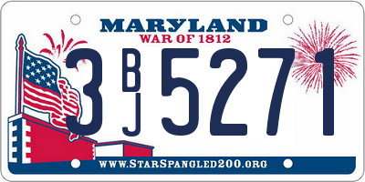 MD license plate 3BJ5271