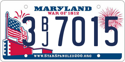MD license plate 3BJ7015