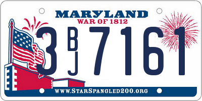 MD license plate 3BJ7161