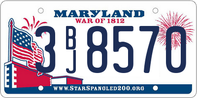 MD license plate 3BJ8570