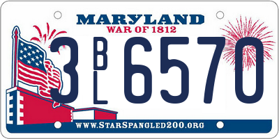 MD license plate 3BL6570