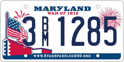 MD license plate 3BM1285