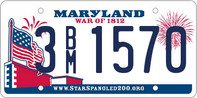 MD license plate 3BM1570
