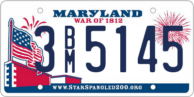 MD license plate 3BM5145