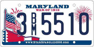 MD license plate 3BM5510