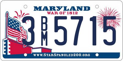 MD license plate 3BM5715