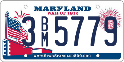 MD license plate 3BM5779