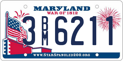 MD license plate 3BM6211