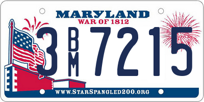 MD license plate 3BM7215