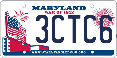 MD license plate 3CTC64