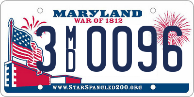 MD license plate 3MD0096