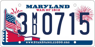 MD license plate 3MD0715