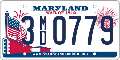 MD license plate 3MD0779