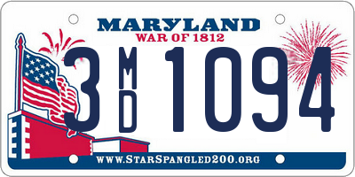 MD license plate 3MD1094