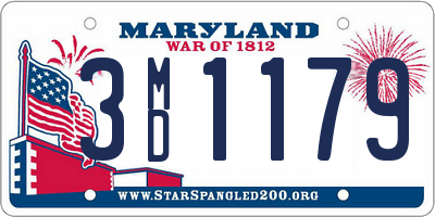 MD license plate 3MD1179