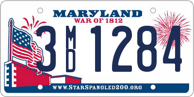 MD license plate 3MD1284