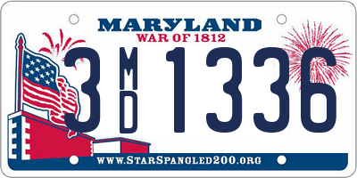 MD license plate 3MD1336