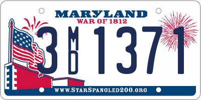 MD license plate 3MD1371