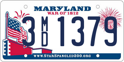 MD license plate 3MD1379